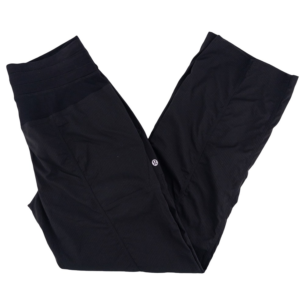 Lululemon Womens 4 Dance Studio Mid-Rise Pant Regular Black LW5ENOR Athleisure